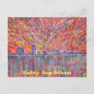 Post Card-  Electric New Orleans Postcard