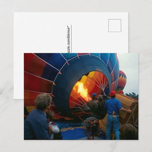Post card - Filling Hot Air Balloon (Front/Back)