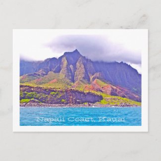 POST CARD, FLUTED-CLIFFS OF NAPALI COAST