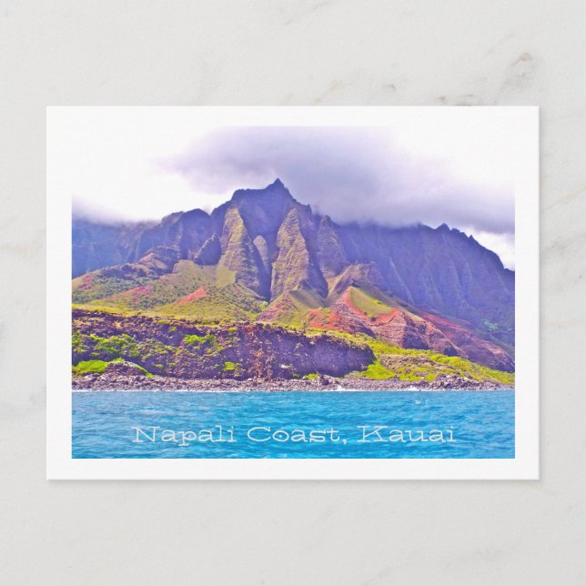 POST CARD, FLUTED-CLIFFS OF NAPALI COAST POSTCARD (Front)