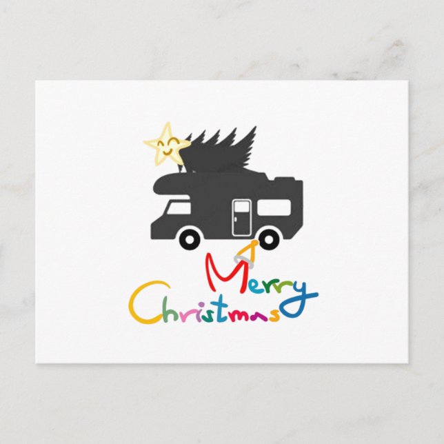 *POST CARD* FOR THE HAPPY R.V. HOLIDAYS HOLIDAY POSTCARD (Front)