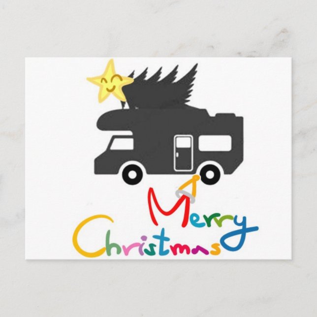 *POST CARD* FOR THE HAPPY R.V. HOLIDAYS HOLIDAY POSTCARD (Front)