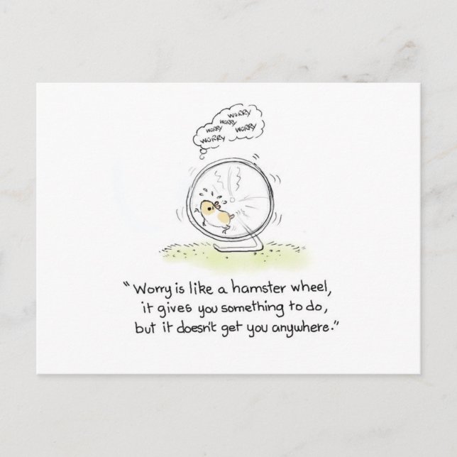 post card "Hamster wheel " (Front)