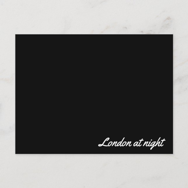 Post card London at night (Front)