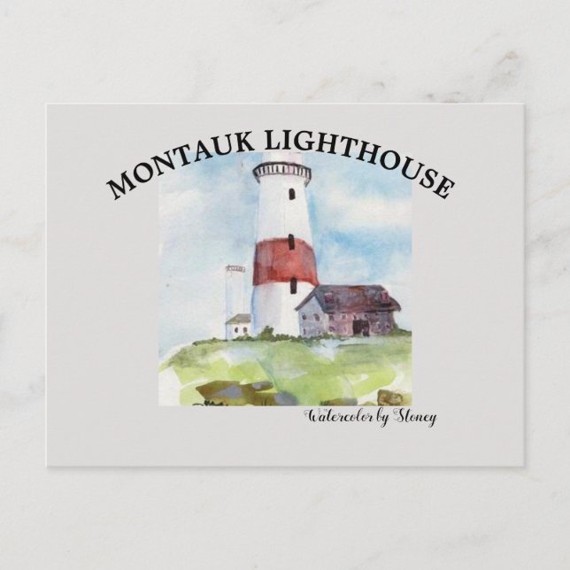 Post Card Montauk Lighthouse (Front)