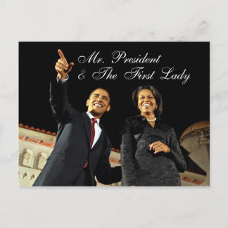 Post Card Mr. President & The First Lady