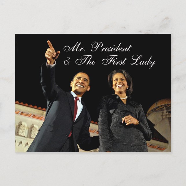 Post Card Mr. President & The First Lady (Front)