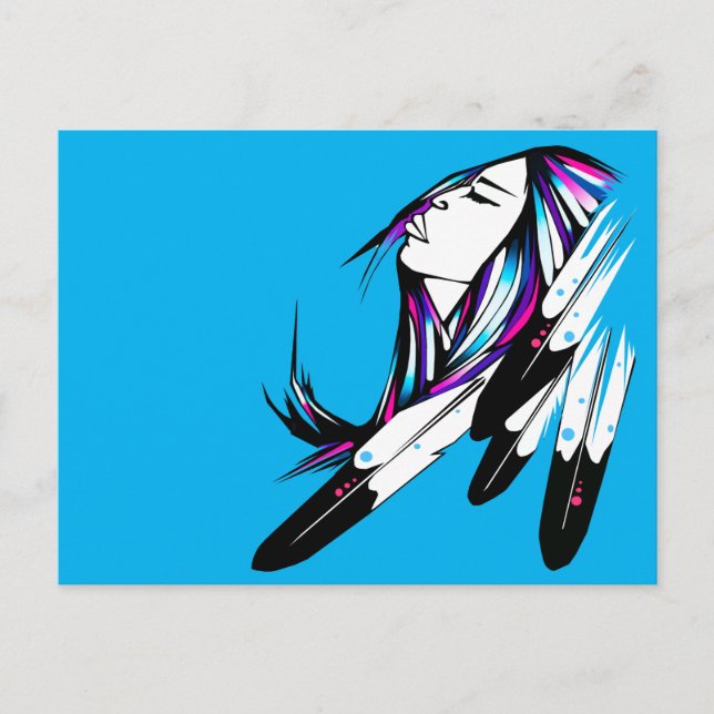 Post card Native American Woman (Front)