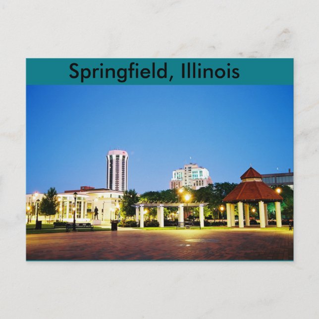 post card of Springfield, Illinois (Front)