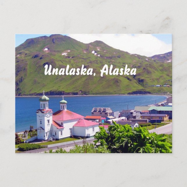 Post Card of Unalaska, Alaska (Front)
