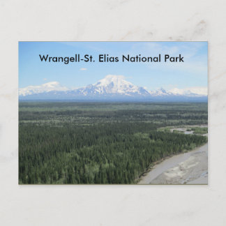 Post card of Wrangell-Saint Elias national park