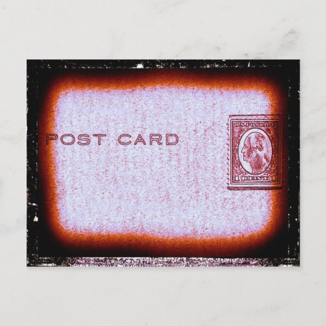 "Post Card" (Orange) Postcard (Front)