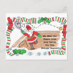 Post Card -Santa On Court