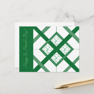 Post Card - Shamrock Stained Glass