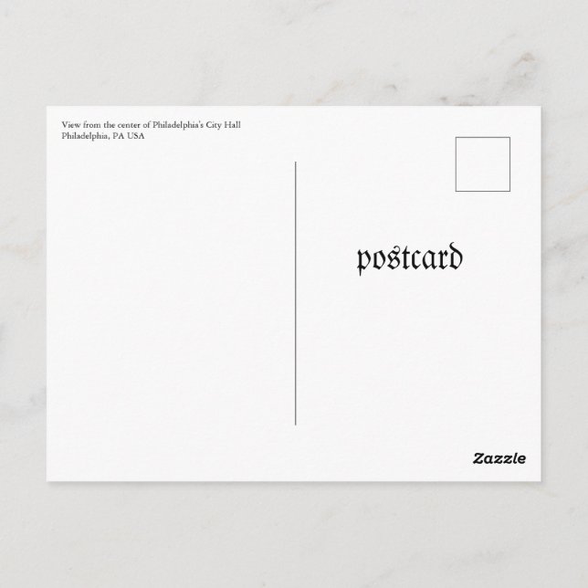 Post Card, Size: Standard Postcard, Paper: Semi-Gl Postcard (Back)