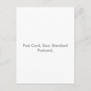 Post Card, Size: Standard Postcard, Postcard