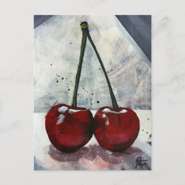 Post Card - Twin Cherries (Front)