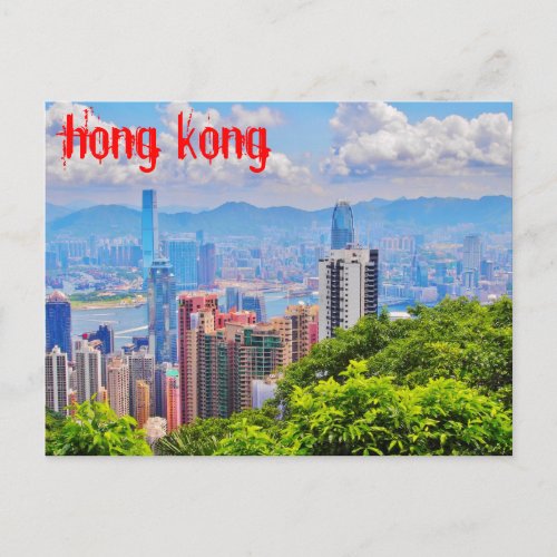 Post Card _ Victorias Peak in Hong Kong
