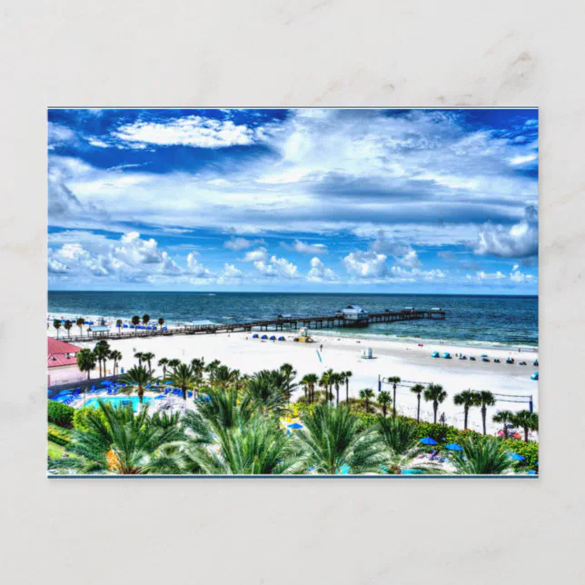 Post Card w/ Picture of Clearwater Beach | Zazzle