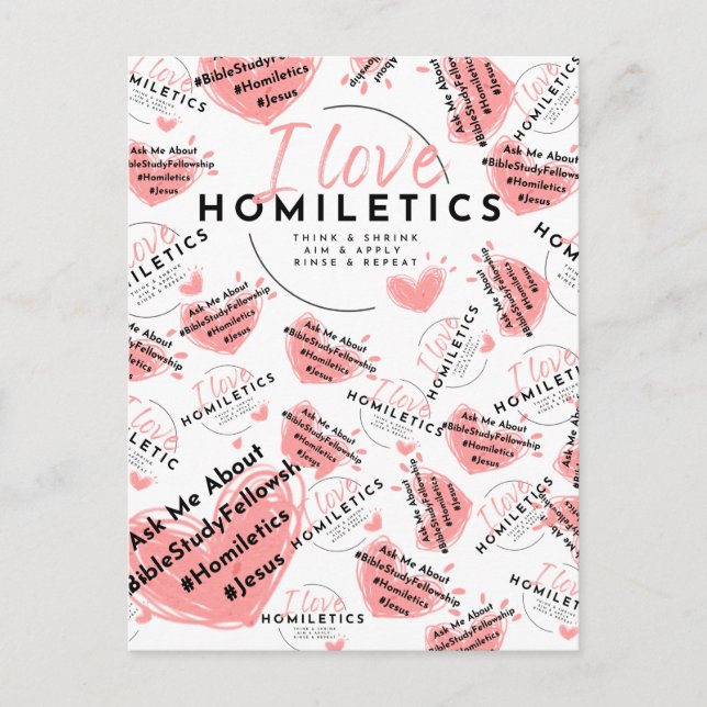 Post Cards - Homiletics Heart (Front)