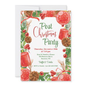 Post Christmas Party Invitation