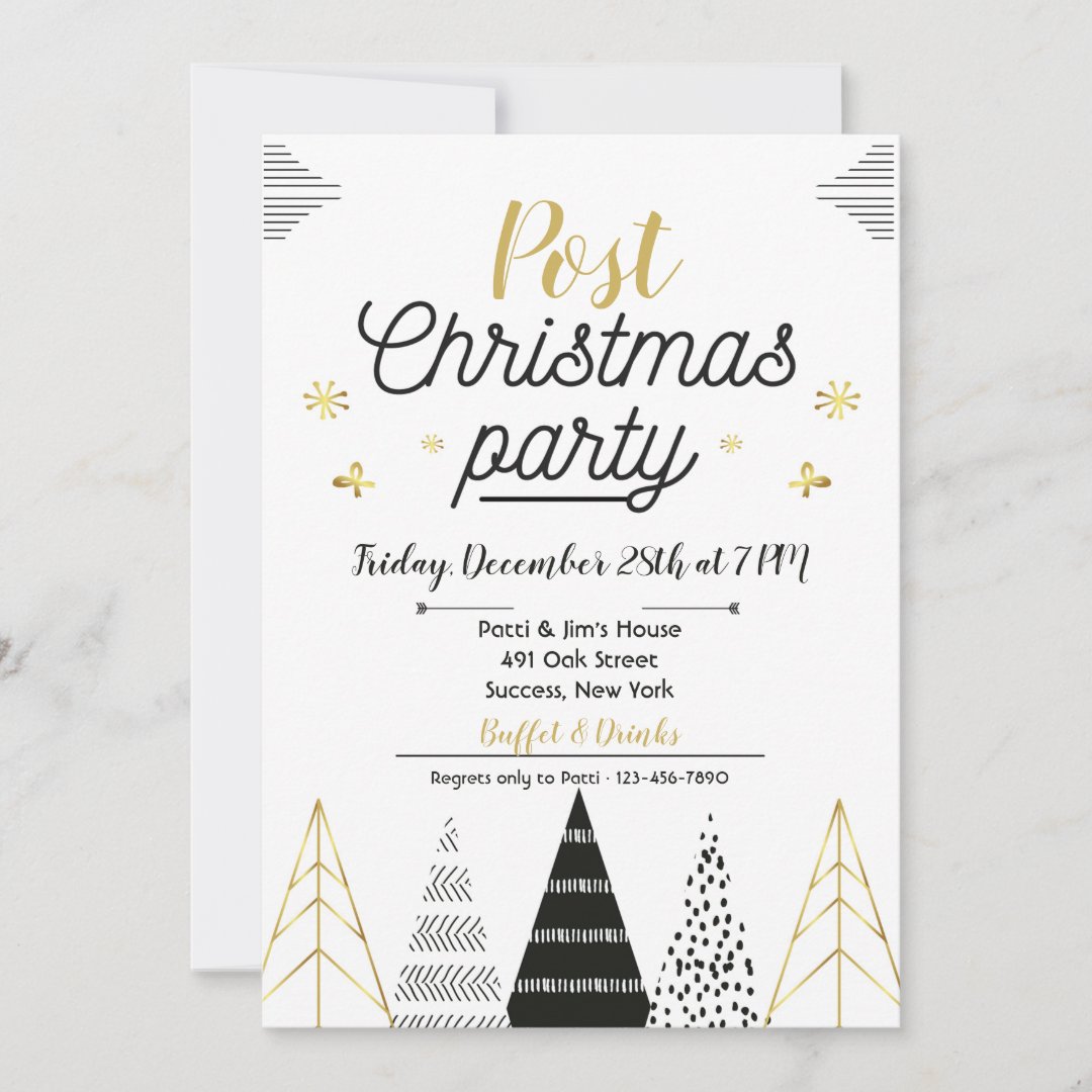 Post Christmas Party Invitation | Zazzle