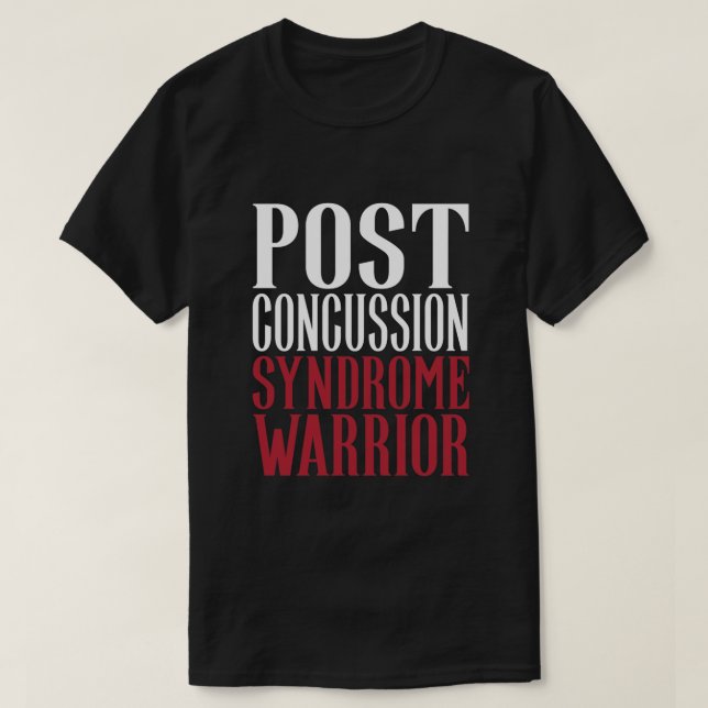 Post Concussion Syndrome Warrior Brain Injury Awar T-Shirt (Design Front)