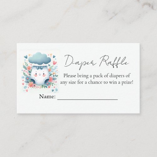 Post Dad Pink Blue Diaper And Wipe Baby Shower Enclosure Card