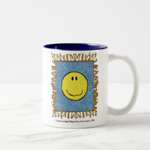 post-impressionism happy face mug