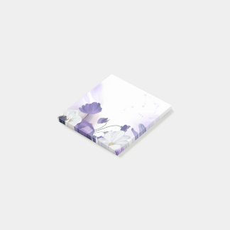 Post It Block - Purple Flower Theme Post-it Notes
