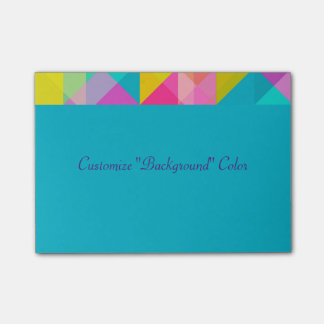 Post It - Bright Geometric Pattern Customize Post-it Notes