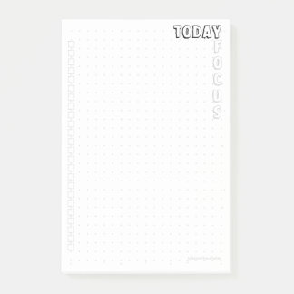 Post-it® Dot-Grid Label 10*15 Today Focus EA Post-it Notes