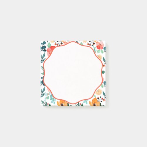 Post_it Floral Colored Modern Spring Post_it Notes