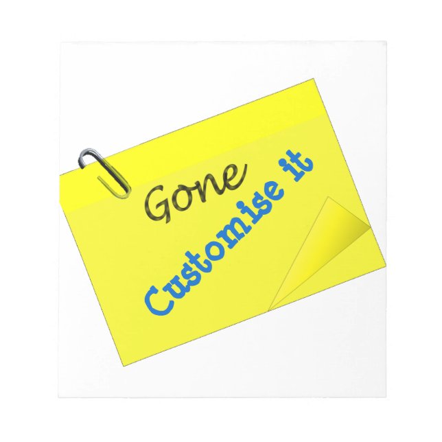 Post it humor funny yellow sticky notepad (Front)