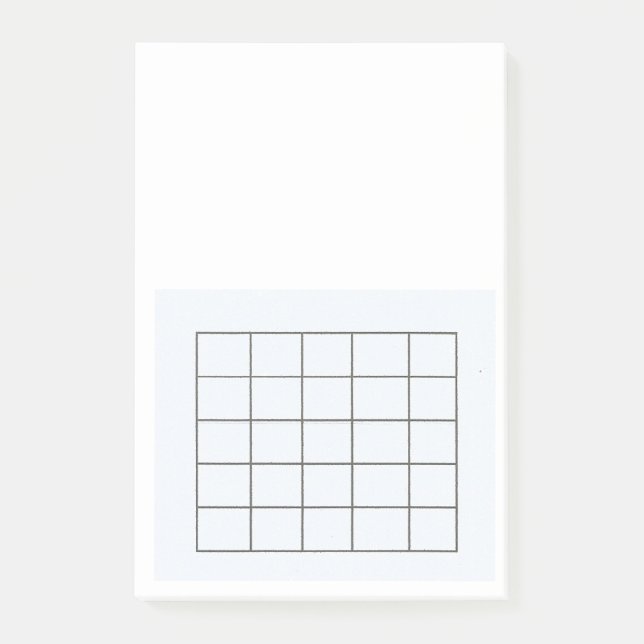 Post it Note Guitar Diagram (Front)