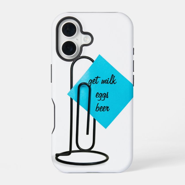 Post It Note Iphone Case (Back)