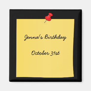 Post-It Note Reminder template, ready to customize Magnet