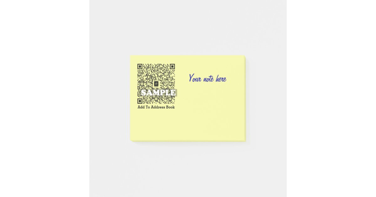 Post-it note with QR code | Zazzle