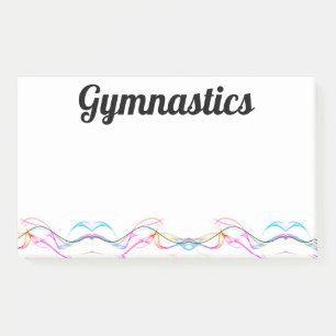 Post-It Notes 10" x 6" GYMNASTICS COLORFUL NOTES