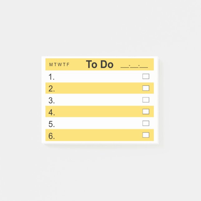 Post-it® Notes 4 x 3 TODO (Front)