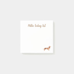 Post-It® Notes, 7.6 cm x 7.6 cm dog dachshund Post-it Notes