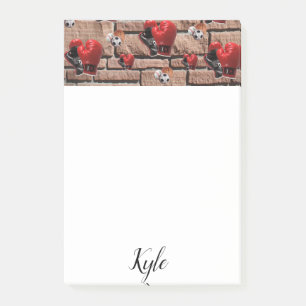 Post-it Notes Boxing Gloves