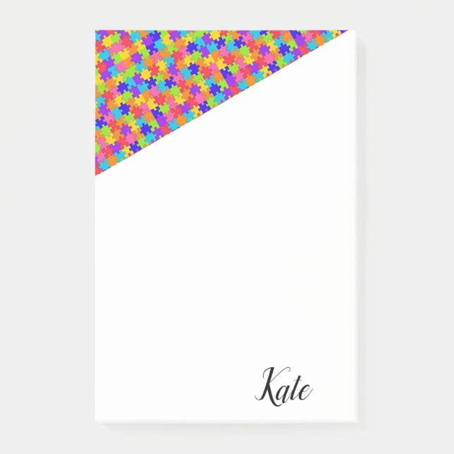 Post-it Notes Colorful Puzzle (Front)