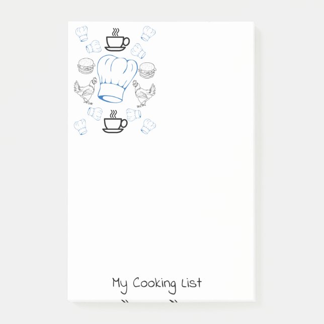 Post-it Notes Coloring Chefs (Front)