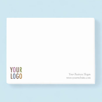 Post-it® Notes Custom Company Logo Promotional by MISOOK at Zazzle