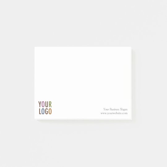 Post-it® Notes Custom Company Logo Promotional | Zazzle.com