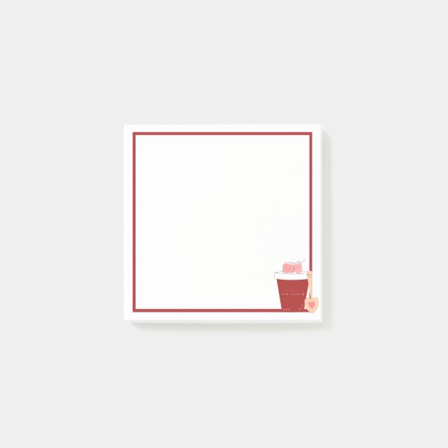 Post-It Notes | Cute Ice Cream Cup And Marshmallow (Front)