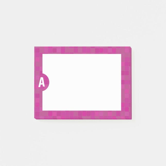 Post it notes for her personalized initial (Front)