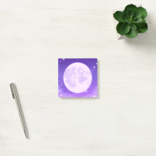 Post-It Notes Full Moon Purple Stationery