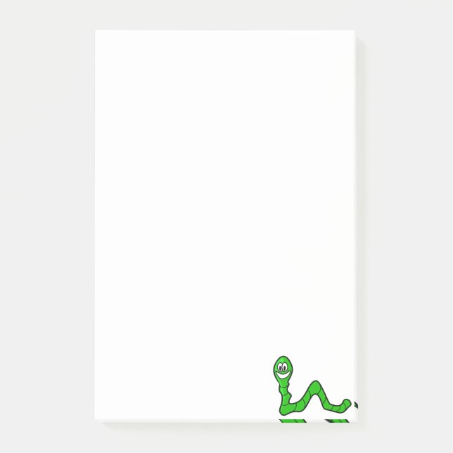 Post-it Notes Green Worm (Front)